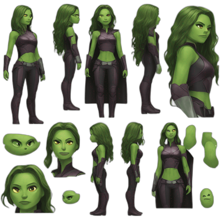 fullbody gamora marvel emoji