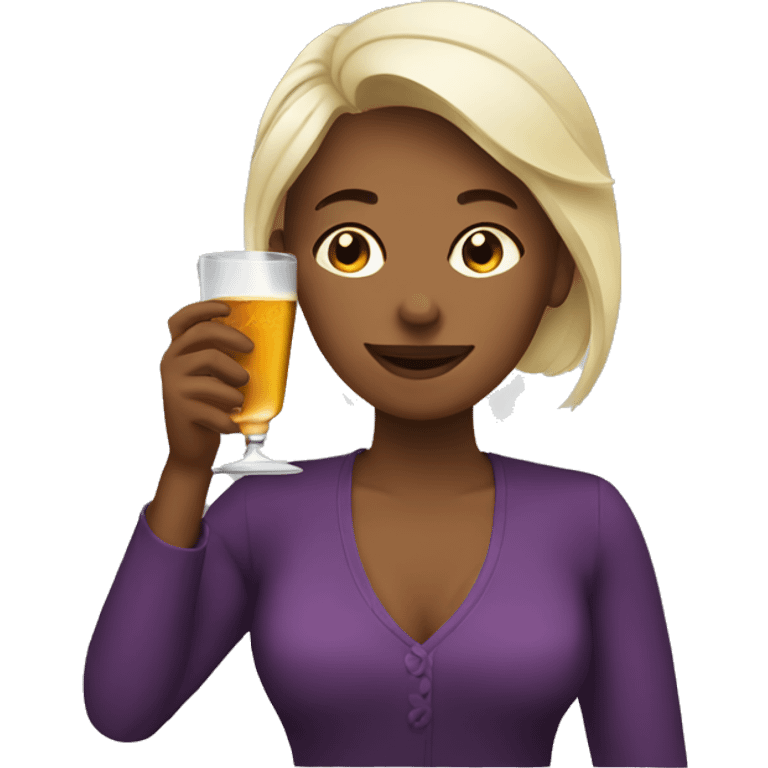 Women drinking liquor  emoji