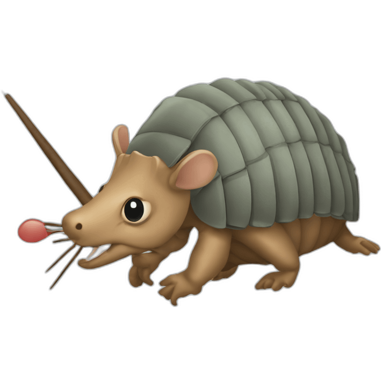 armadillo a fisching-rod emoji