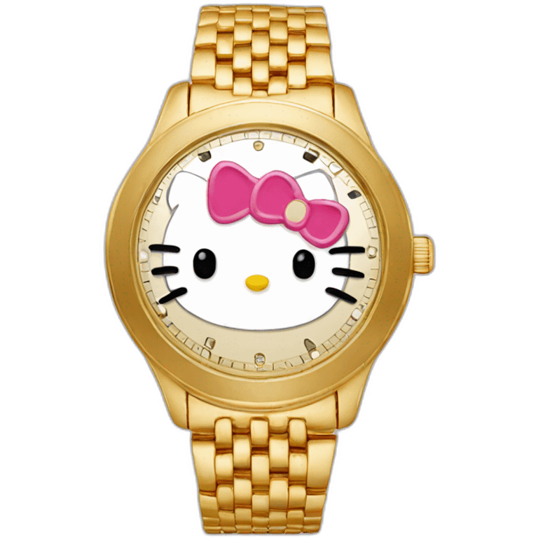 Hello kitty watch emoji