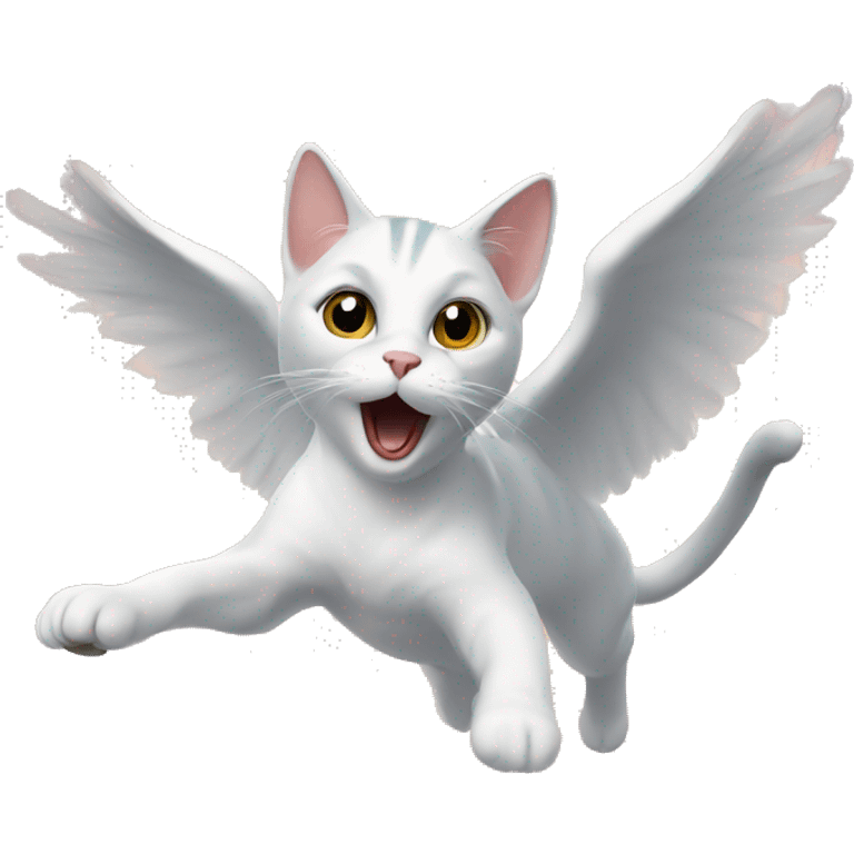 Flying cat emoji