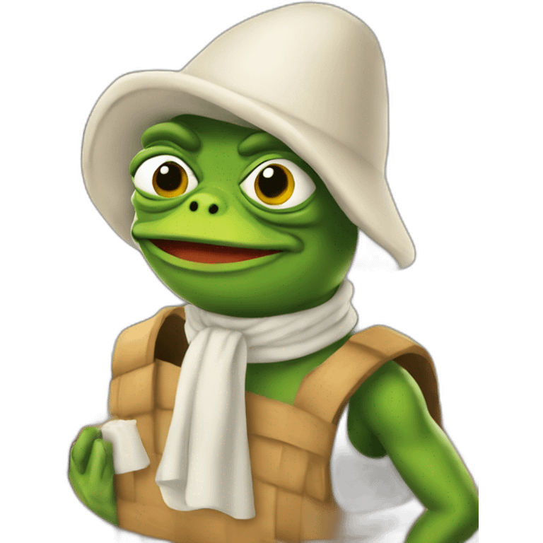 Pepe with a sal cellar emoji