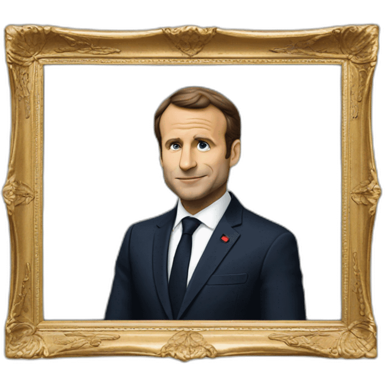 Macron passe le balai emoji