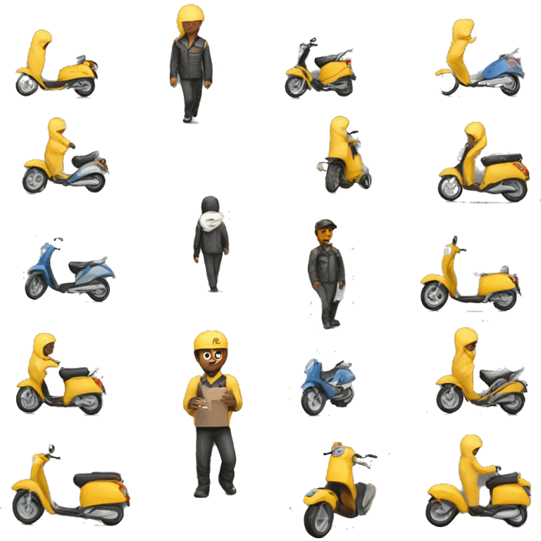 Moto delivery emoji