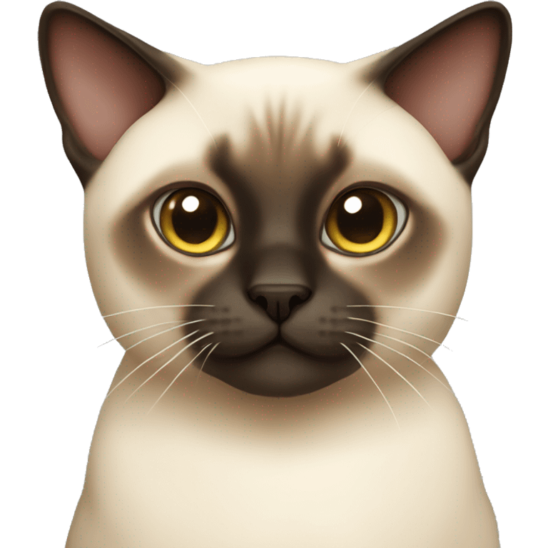 Siamese cat that is fat emoji