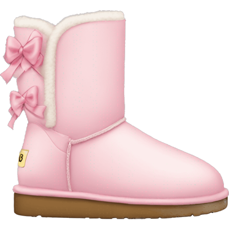 Light pink uggs with bows emoji