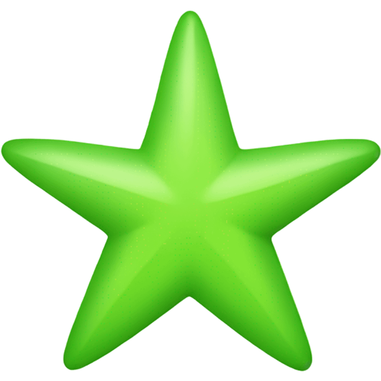 Plain lime green star emoji