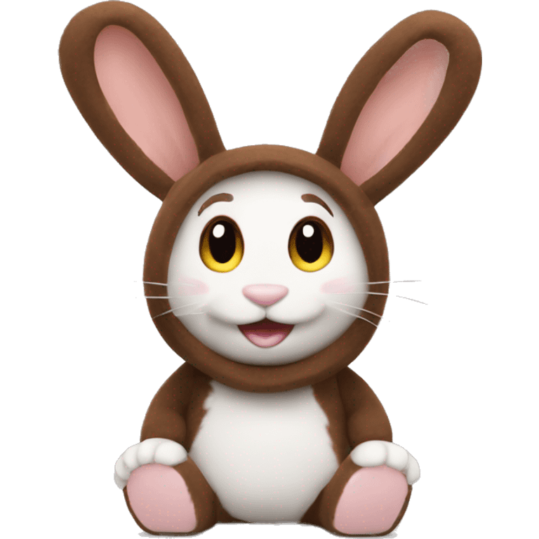 bunny mini loop brown emoji