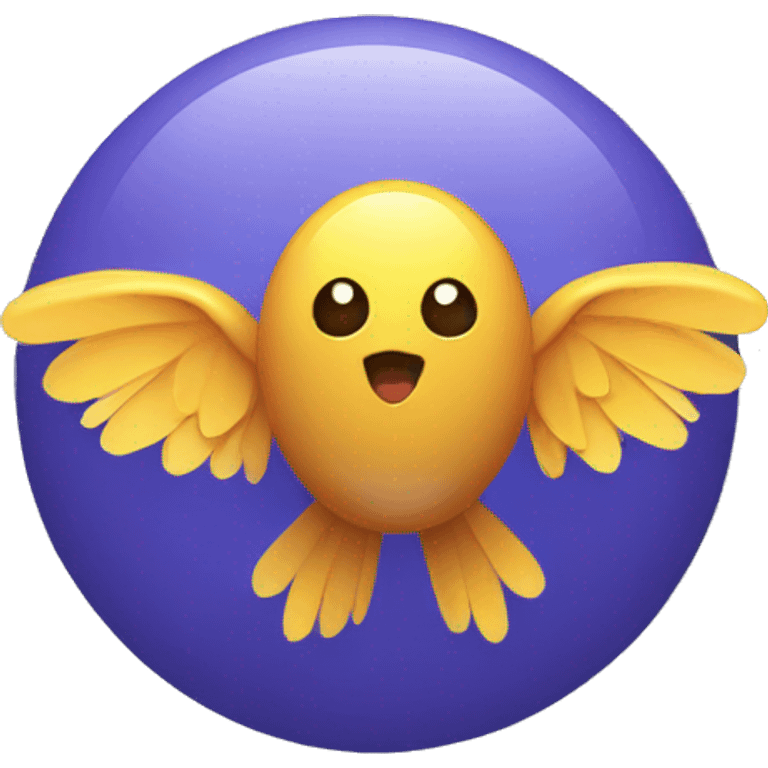 Sphère avec des ailes emoji