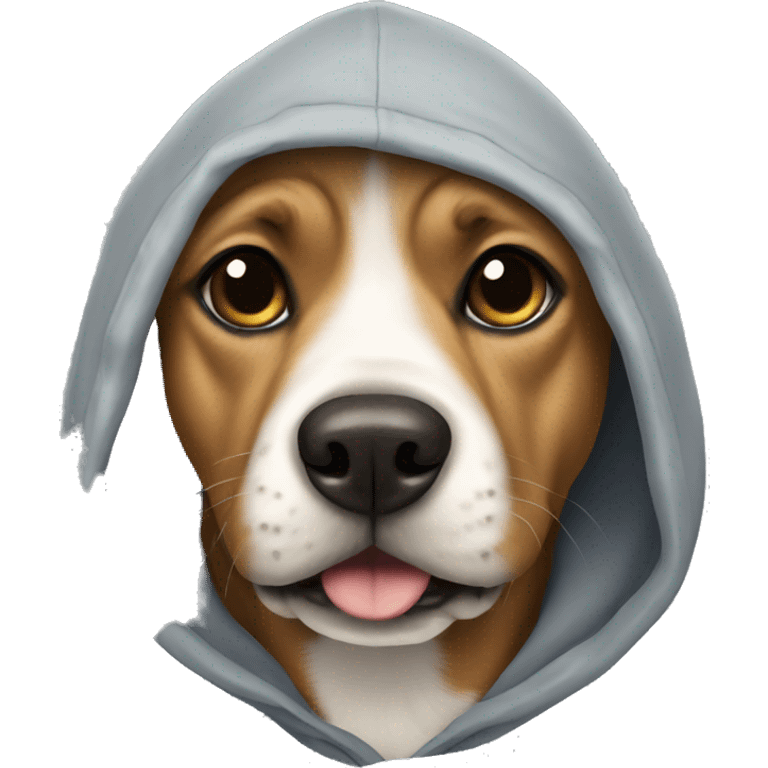 Dog in hoodie emoji