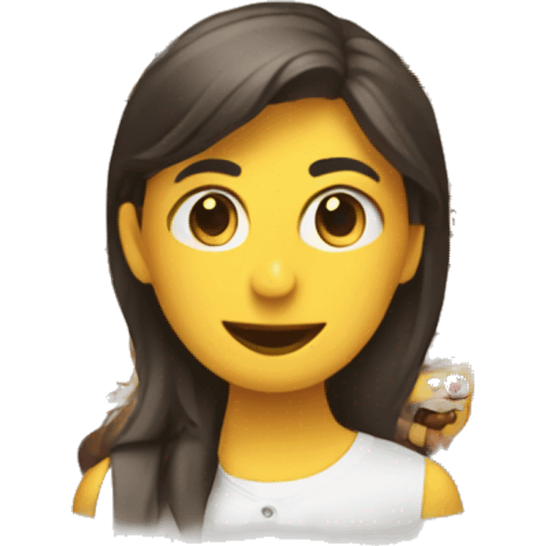 Personas haciendo una manualidad  emoji