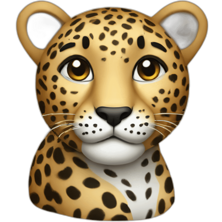 cute leopard emoji