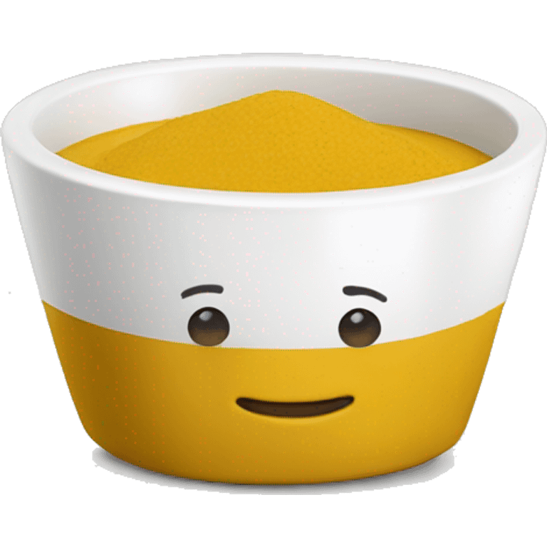 mustard in a white little bowl emoji