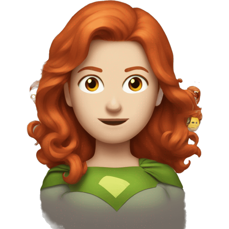 Superhero redhead emoji