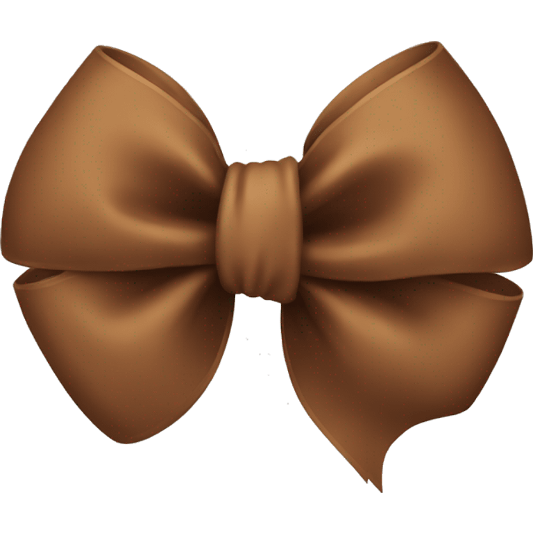 Brown cute bow  emoji