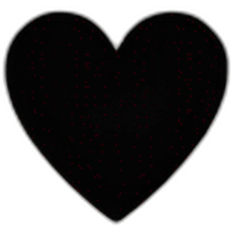 Heart black emoji