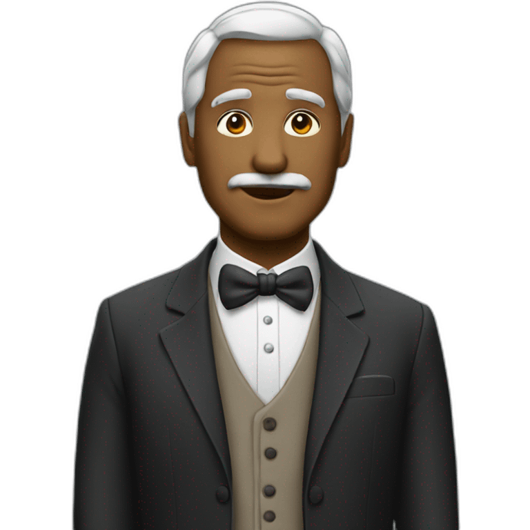 Wise man with a suit emoji