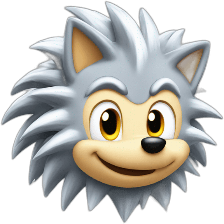 Silver the hedgehog emoji