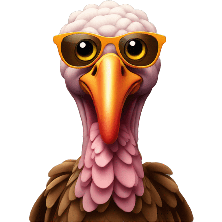 Turkey wearing sunglasses  emoji