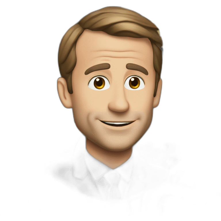 Macron qui boit une bière  emoji