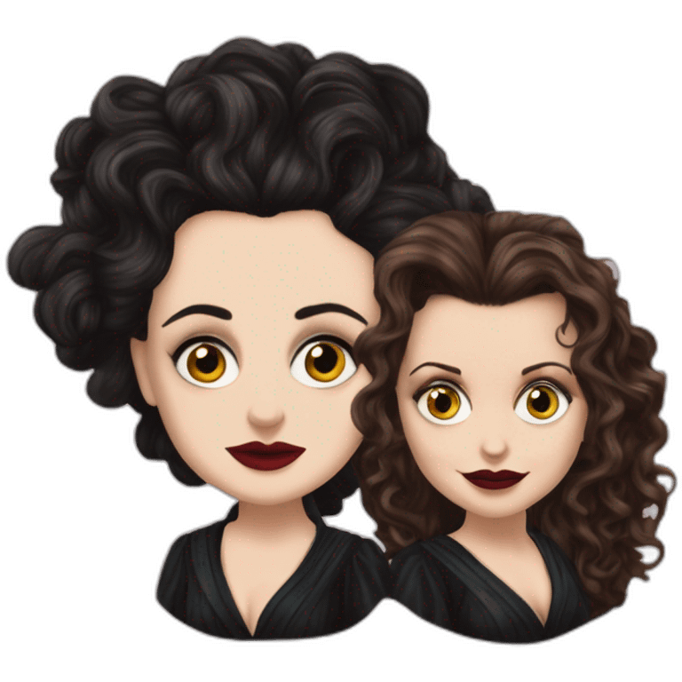 helena bonham carter and bellatrix lestrange emoji