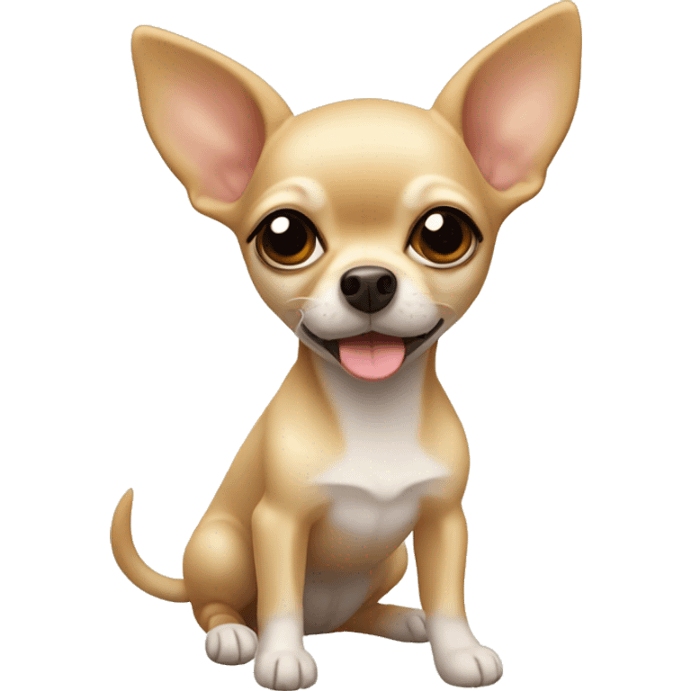 Little beige chihuahua  emoji