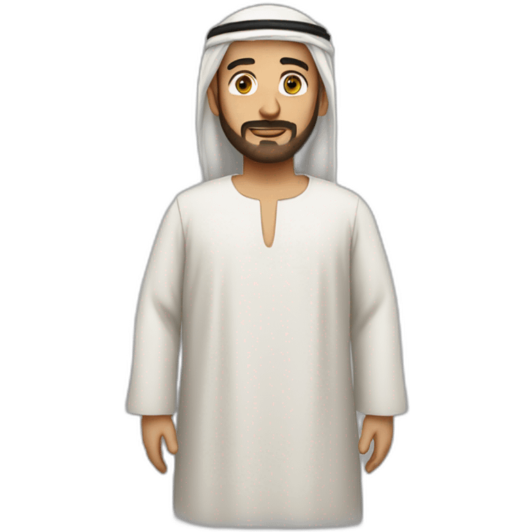 A man wearing Arabic clothes emoji