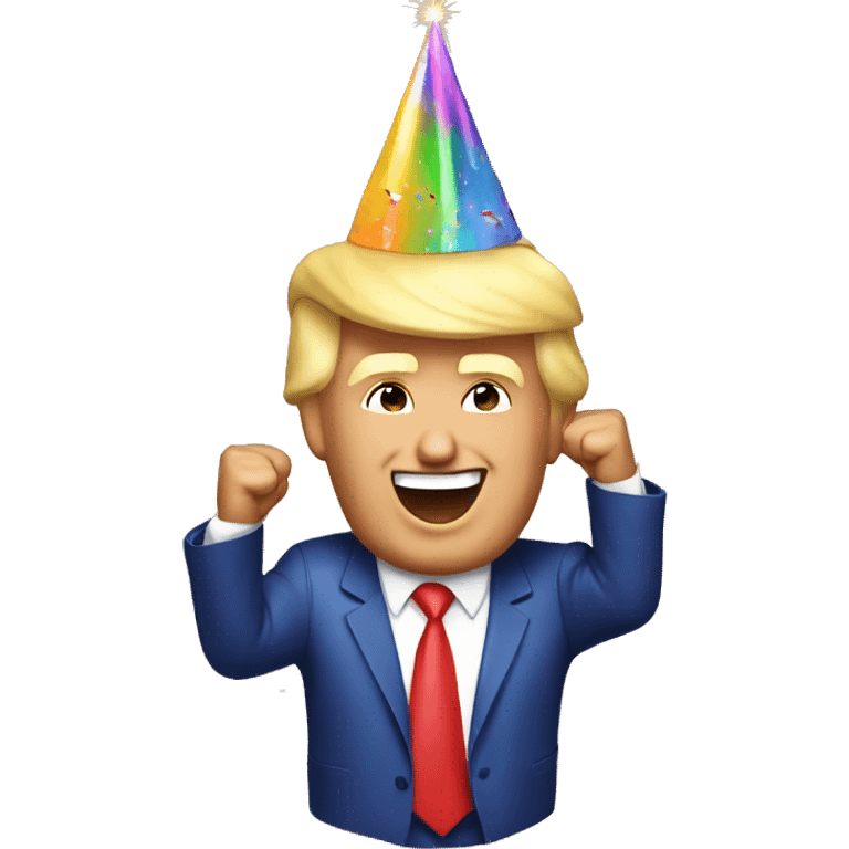 Donald Trump celebrating birthday  emoji