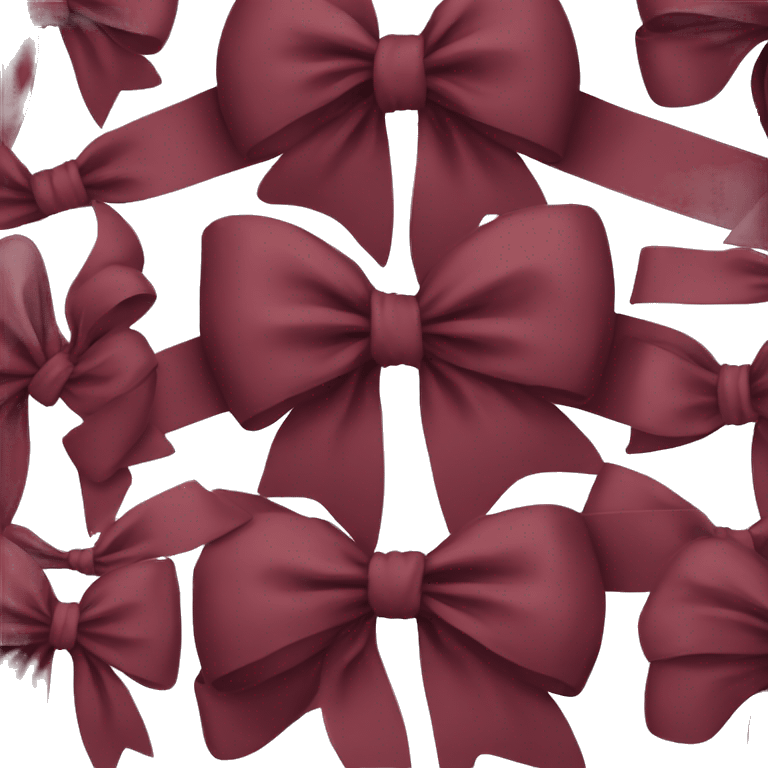 Maroon bow emoji