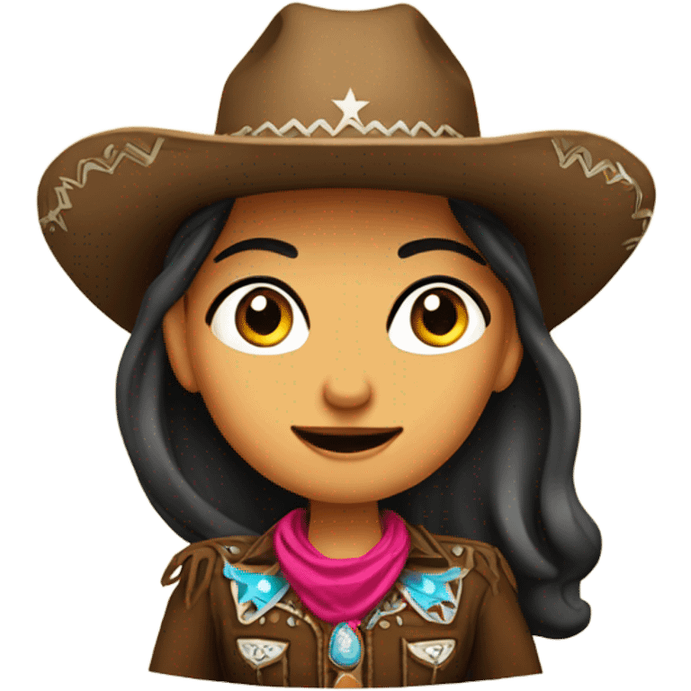 Cowboy girl , mexicana , cute, old money  emoji