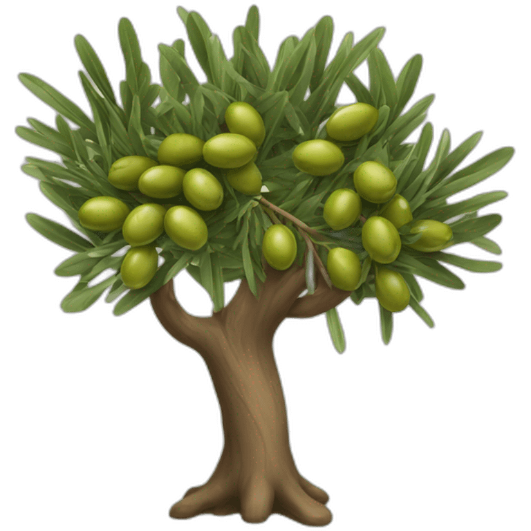 To stick an olive tree emoji