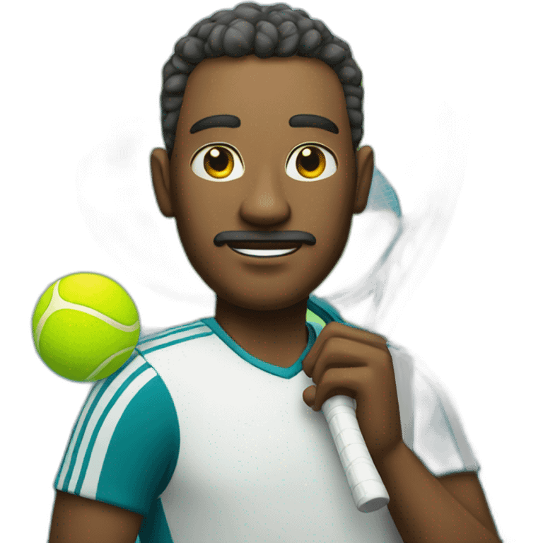 a man playing tennis emoji