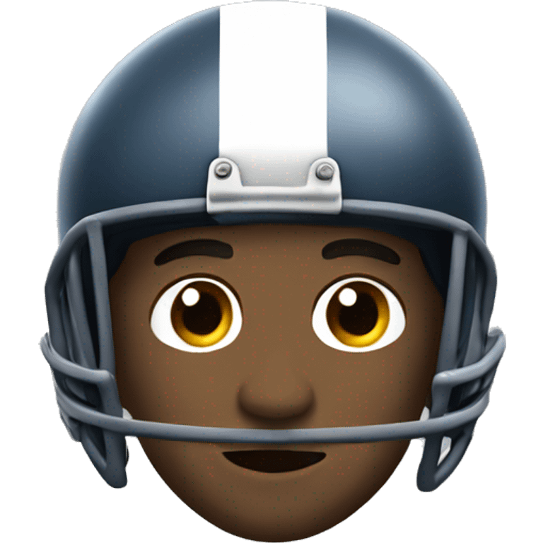 Man wearing a football helmet emoji