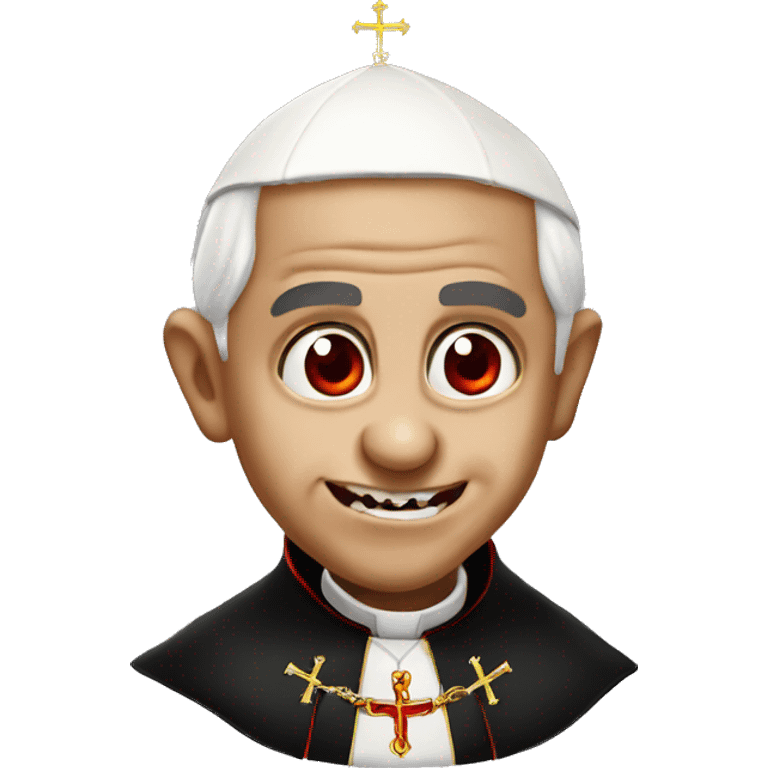 The pope as a vampire  emoji