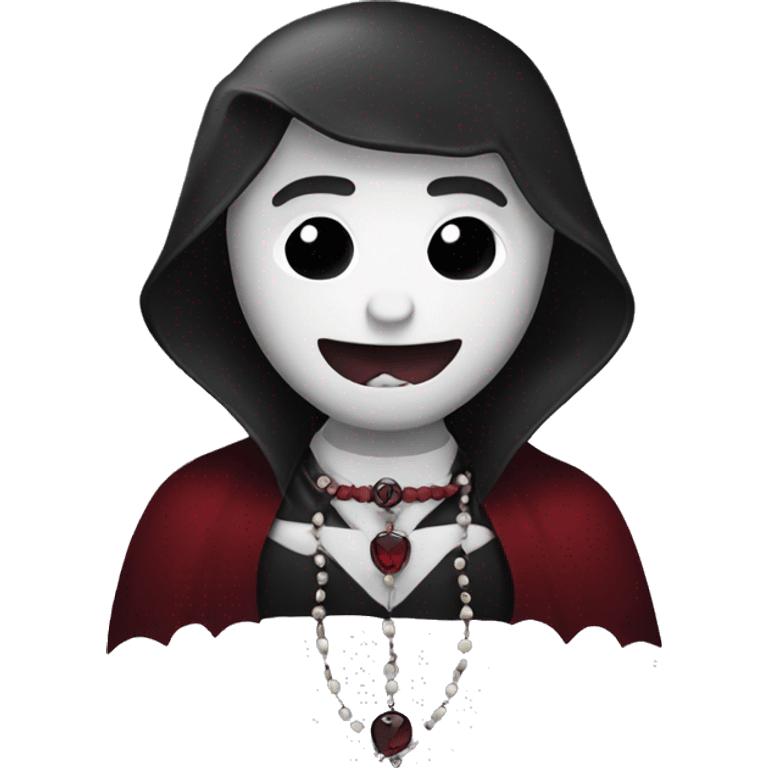 Vampire with a rosary  emoji