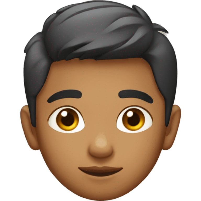 Indian young boy with faded haircut emoji