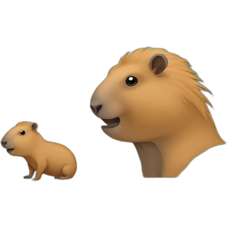 Capibara with gumy emoji