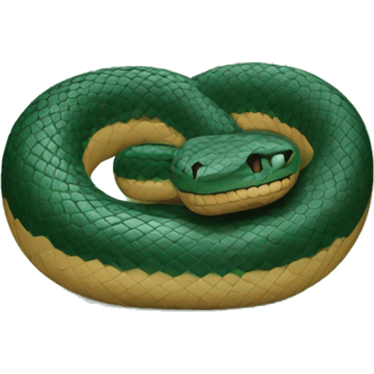 Snake curled up emoji