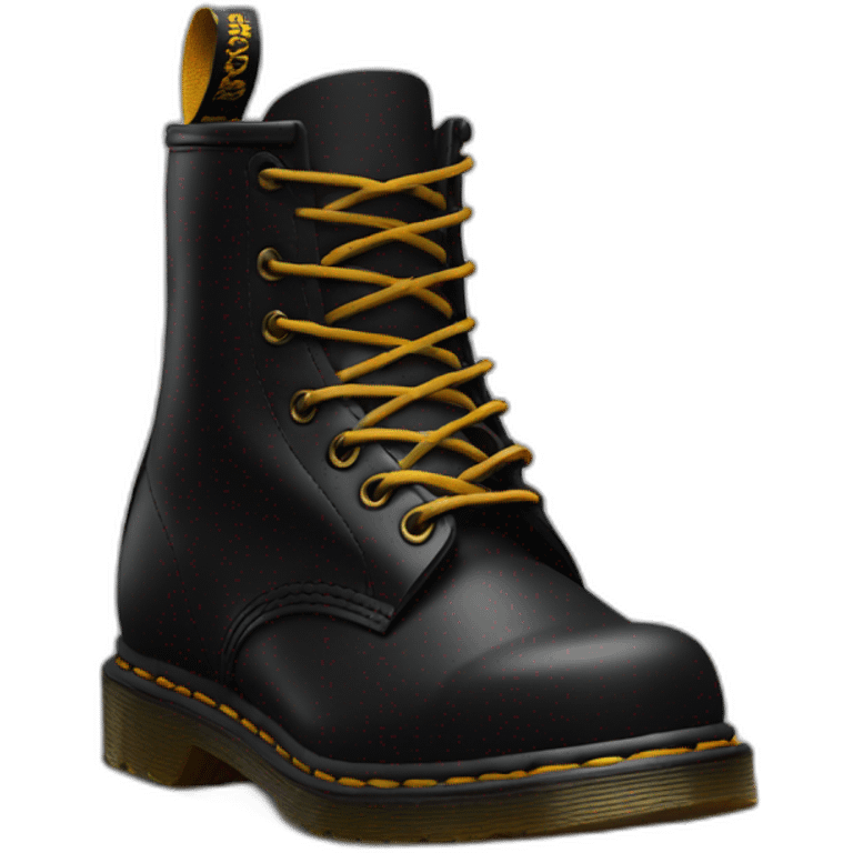 Dr marten’s shoes black emoji