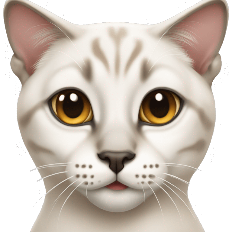 white lynx point siamese cat emoji