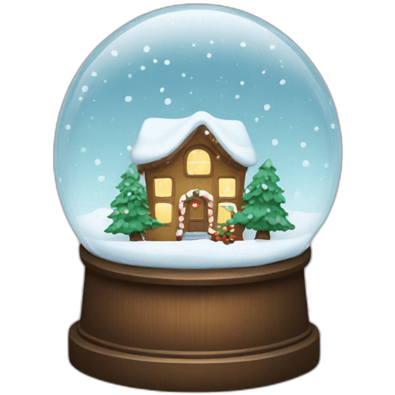 Christmas snow globe emoji