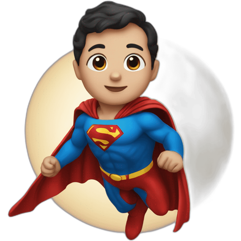 superman baby on rocket emoji