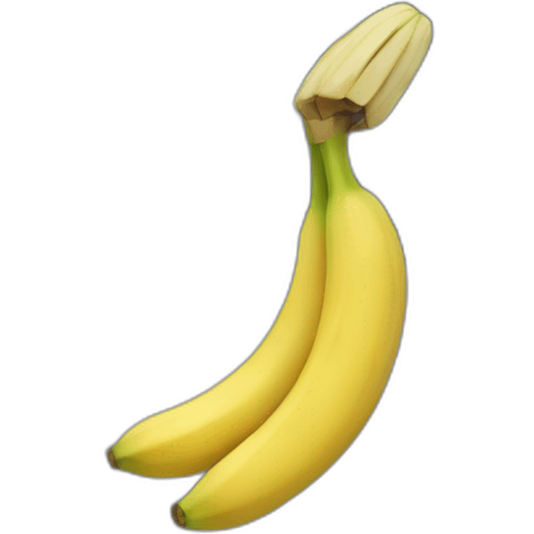 Africain mange banane emoji