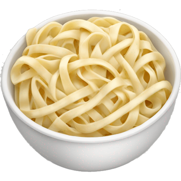 bowl of fettuccine alfredo  emoji