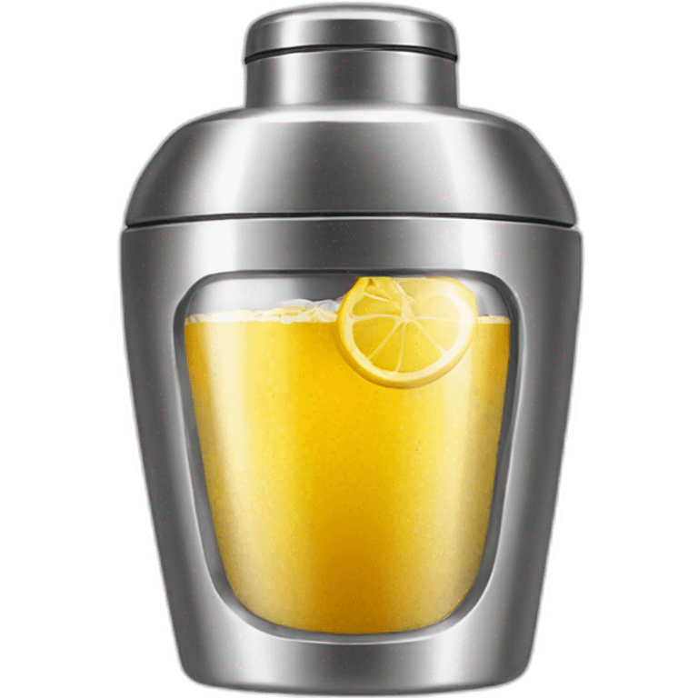 Metal cocktail shaker emoji