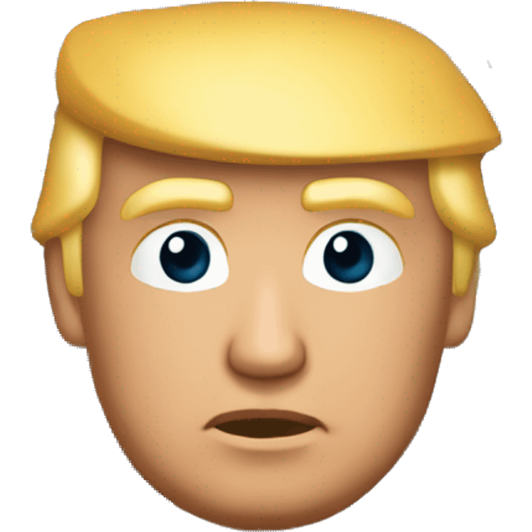 Donald Trump en train de reflechir emoji