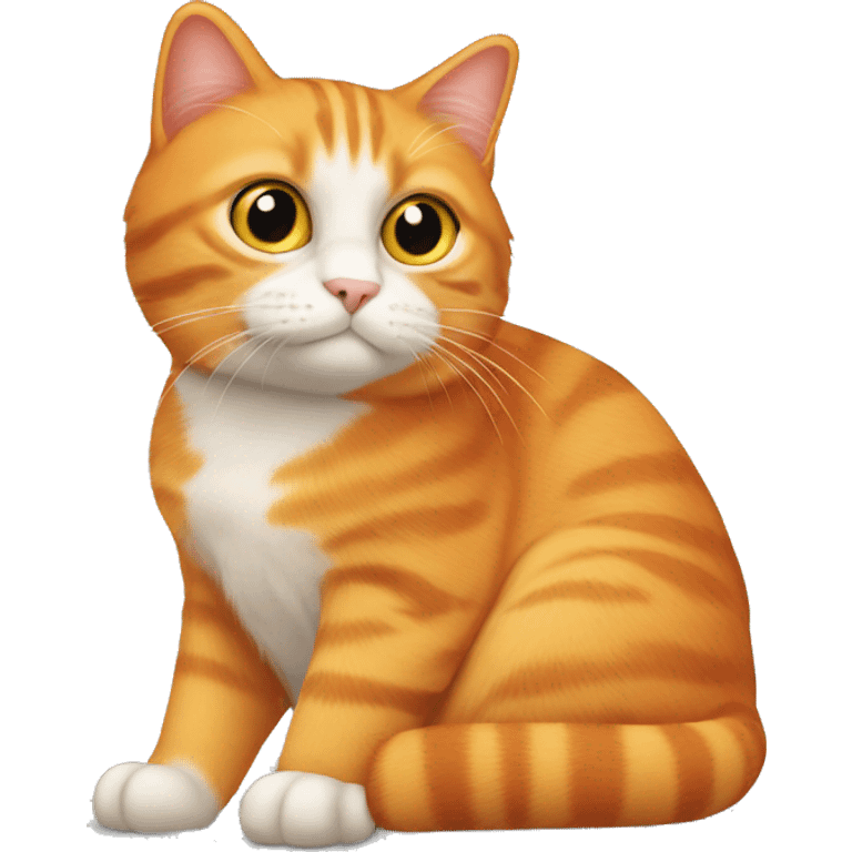 Orange cat that looks like Donald trump  emoji