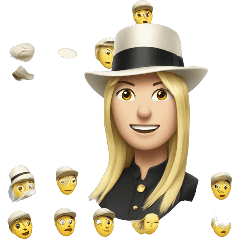 Sharapova With tophat emoji