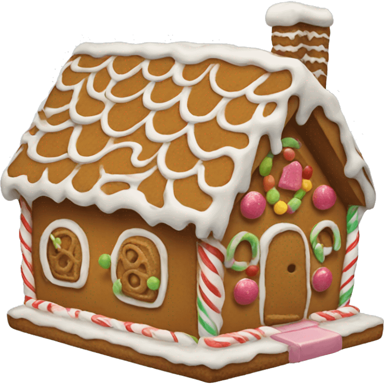 Gingerbread house emoji