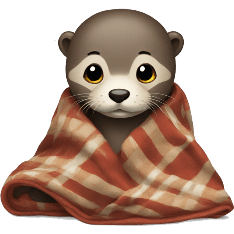 Otter with a blanket  emoji